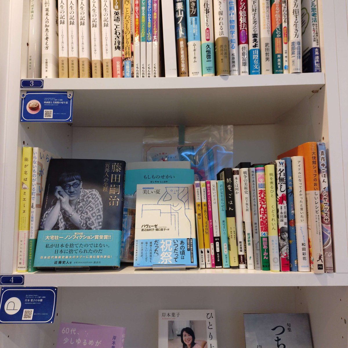 PASSAGEbyAR's tweet photo. #SOLIDA #映画館と美術館の帰り道 さんの棚に、『藤田嗣治 異邦人の生涯』『虚弱と歩く』『涙の箱』が入荷です✨
作品の背景に触れ、知的好奇心が満たされる一冊を #神保町 で見つけませんか📚 (K)
詳しくは…👉https://t.co/qdUWYlGnqP
#PASSAGE #共同書店 https://t.co/leT6RmuDw5