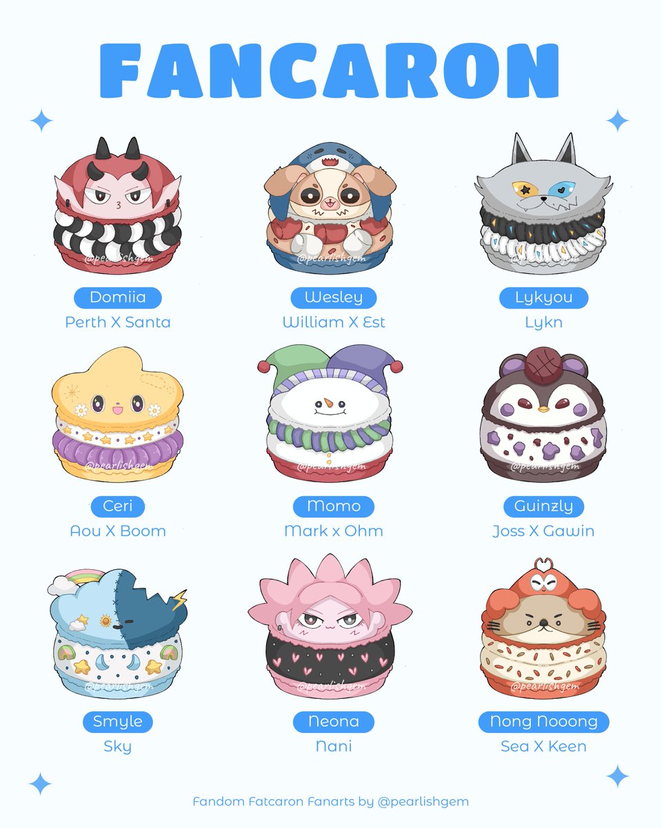 pearlishgem's tweet photo. New mascots, new flavors, new Fancaron!💕💕💕
Come check out the new GMMTV Fancaron and say hi to the newcomers!✨✨✨

#GMMTV #GMMTVMASCOT https://t.co/s7vb5wPaiZ