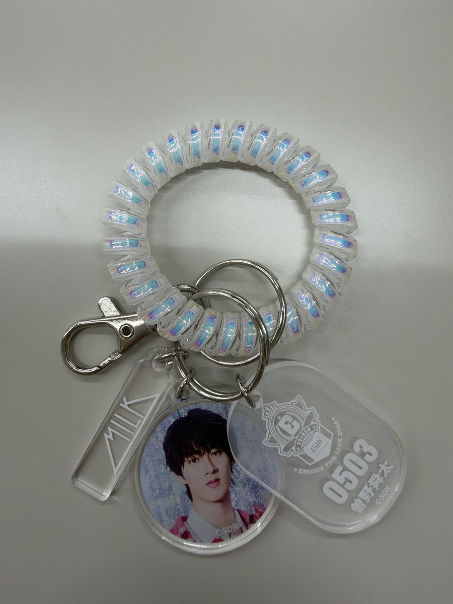 y___k___4's tweet photo. EBiDAN THE LIVE 2026 15th Anniversary POP-UP SHOP 神戸マルイ ポップアップ Milk  交換

ロッカーキー風キーホルダー

譲　曽野
求　佐野

#EBiDAN #Milk #交換 https://t.co/TSkDH2MdC6