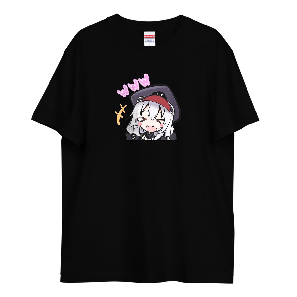 cattleya0715's tweet photo. UNTO×九条カトレア オリジナルTシャツ発売中！(ฅ•ω•ฅ)♡  

黒地に銀の髪と淡い色づかいが静かに浮かび上がるのだ！  

受注生産は10月16日までの期間限定✨

期間中に10枚売れると常設販売も、、、？

⬇️詳しくは販売ページで！⬇️
https://t.co/oLMXl16g8c https://t.co/RMHh8W4Jax