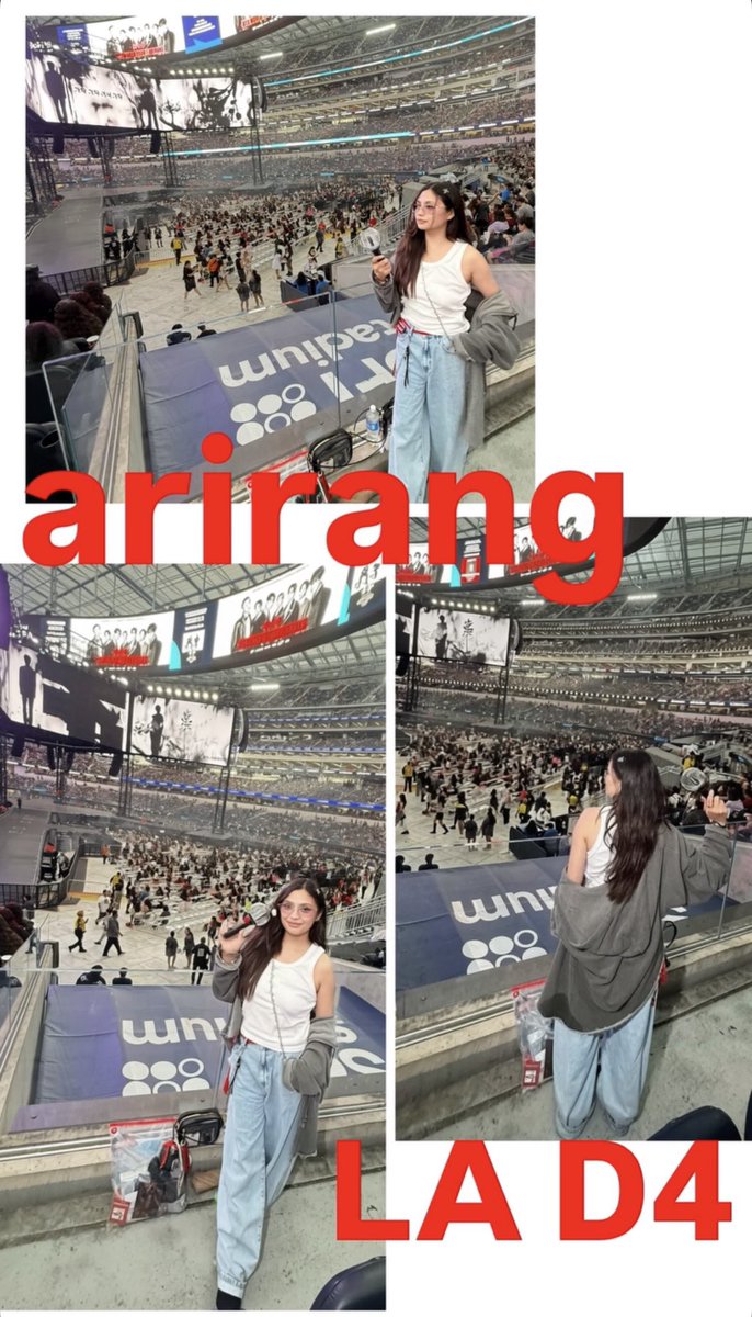 jdineao's tweet photo. omg hi X~ it’s been years. Lol. 

went to BTS ARIRANG D1,2 &amp; 4 in LA :) https://t.co/2QPjw5oUF6