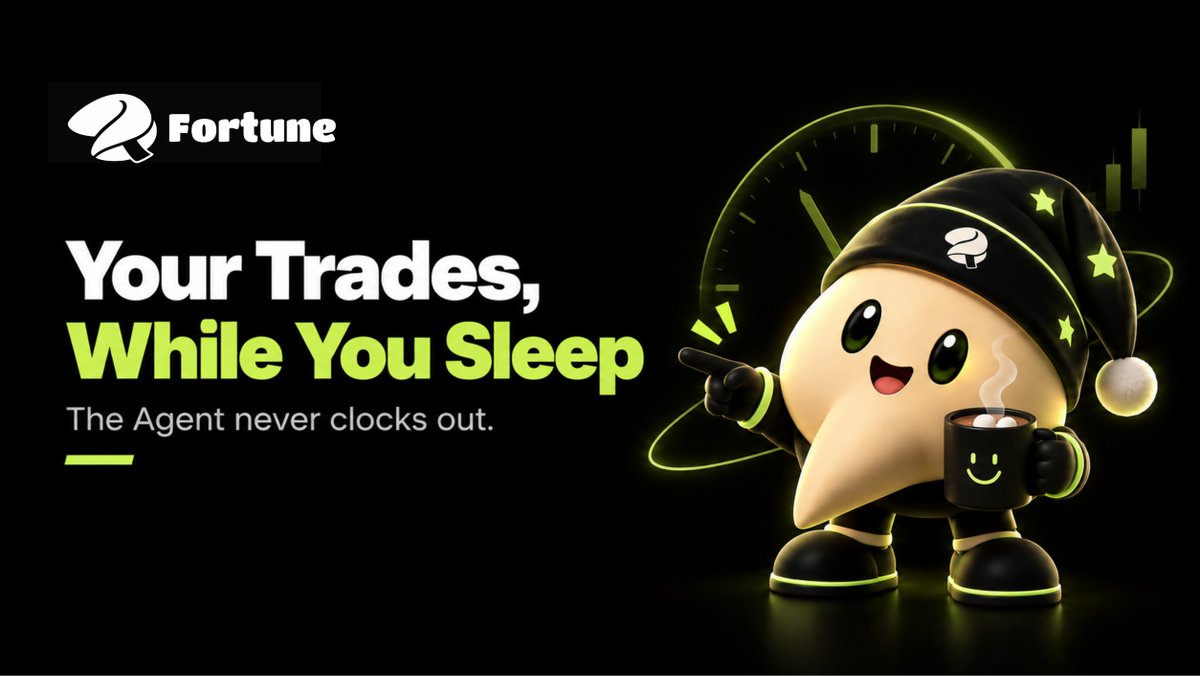 fortuneglobal_'s tweet photo. ⏰ Fortune Agent Never Clocks Out.

☕ No overtime pay needed or days off requested..

So while you sleep, our agent keeps scanning markets, spotting opportunities and executing trades, exactly as you configured them, exactly on time.

Let your agent stay on 24/7 shift here: https://t.co/T3nMGGqu4h

#FortuneProtocol #FortuneAgent #AITrading