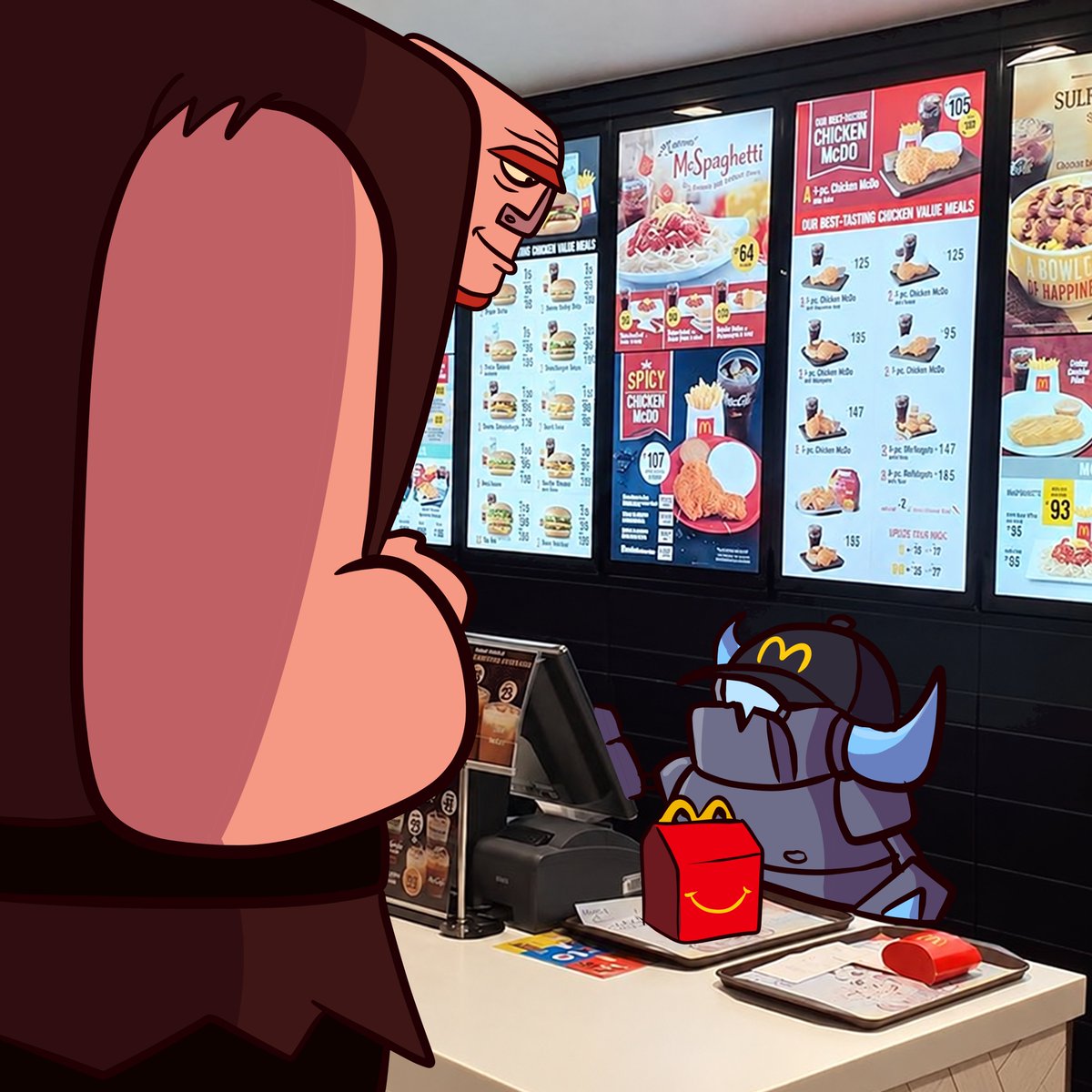 _Alexthetall1's tweet photo. What Toy do you want in your Happy Meal sir? https://t.co/14rnlp9U9M