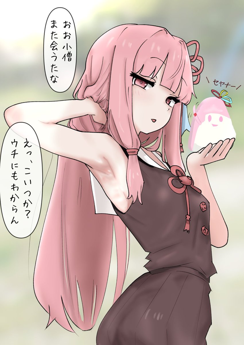 Pinkytokuko's tweet photo. よく公園で会うお姉さんが謎の物体を乗せていた https://t.co/acDzWOPXwC