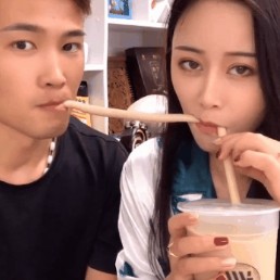 DemetriusKvrf6's tweet photo. Just stole the last bite of milk tea he ordered, and he’s pouting at me like I just broke his favorite mug. Best small fight ever. https://t.co/XzNj96LEMS