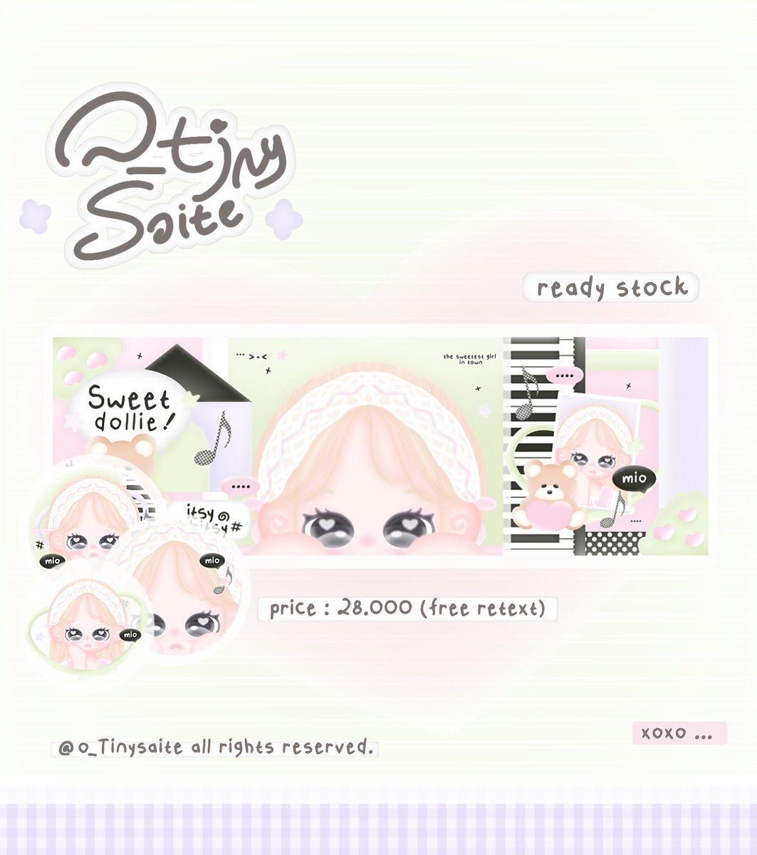 o_Tinysaite's tweet photo. help repost ? thank u ♡

alo ... aku kembali dgn 6 restock chibi imup yang siap buat kamu take nih ehe ! >_< ini bisa bundle wabis &amp; qr deco juga ia 

#bealanja https://t.co/denzQqvsOU