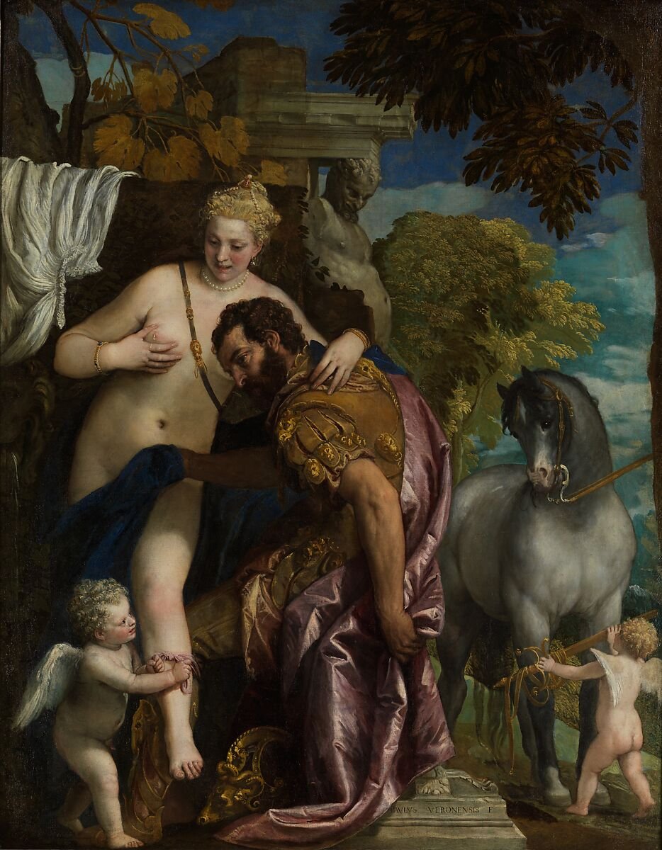 ancientscribe_x's tweet photo. Paolo Veronese – Mars and Venus United by Love, 1570s
Made in Venice, Italy
Currently in The Metropolitan Museum of Art, New York
Cupid unites Venus, goddess of love, and Mars, god of war, symbolizing love, harmony, and peace overcoming conflict.
#Veronese #Mythology #Museum https://t.co/3Vue7ZlM7h