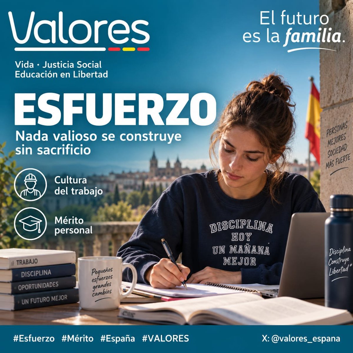 ingenius6's tweet photo. El valor del esfuerzo define al ascensor social en una sociedad que avanza en positivo.
El esfuerzo, la constancia y el mérito siguen siendo pilares de cualquier sociedad que quiera avanzar. Nada valioso se construye sin trabajo, autodisciplina y responsabilidad. Educar en estos principios es también preparar un futuro mejor para nuestros jóvenes.
#Esfuerzo #Mérito #Educación #Trabajo #VALORES
@valores_espana