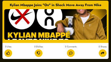 croxstats's tweet photo. Mbappé Drops Nike for "On" in Blockbuster Sportswear Switch

Read more: https://t.co/HcLw6di76Q https://t.co/NNw1B3xasb
