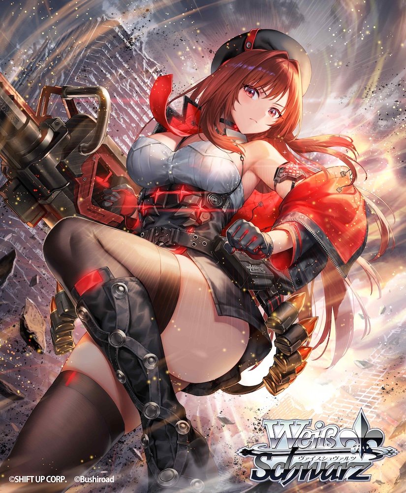 NkmR8's tweet photo. ━━━━━━━━━━━━━━━ 
ヴァイスシュヴァルツ　ブースターパック
 『勝利の女神：NIKKE Vol.2』
 ━━━━━━━━━━━━━━━
「ラピ：レッドフード」のイラストを担当しました
よろしくお願いします！
#NIKKE #ニケ #WS https://t.co/1HDD4IR75r
