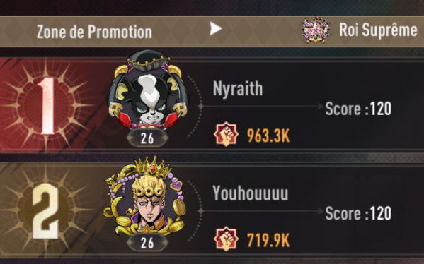 GeraltLuffy's tweet photo. Ducoup j'ai rankup je suis en poule avec littéralement les top 1 joueurs monde 🤣 #YaUnRalentir #JojoGS https://t.co/RbmvNMknJ9