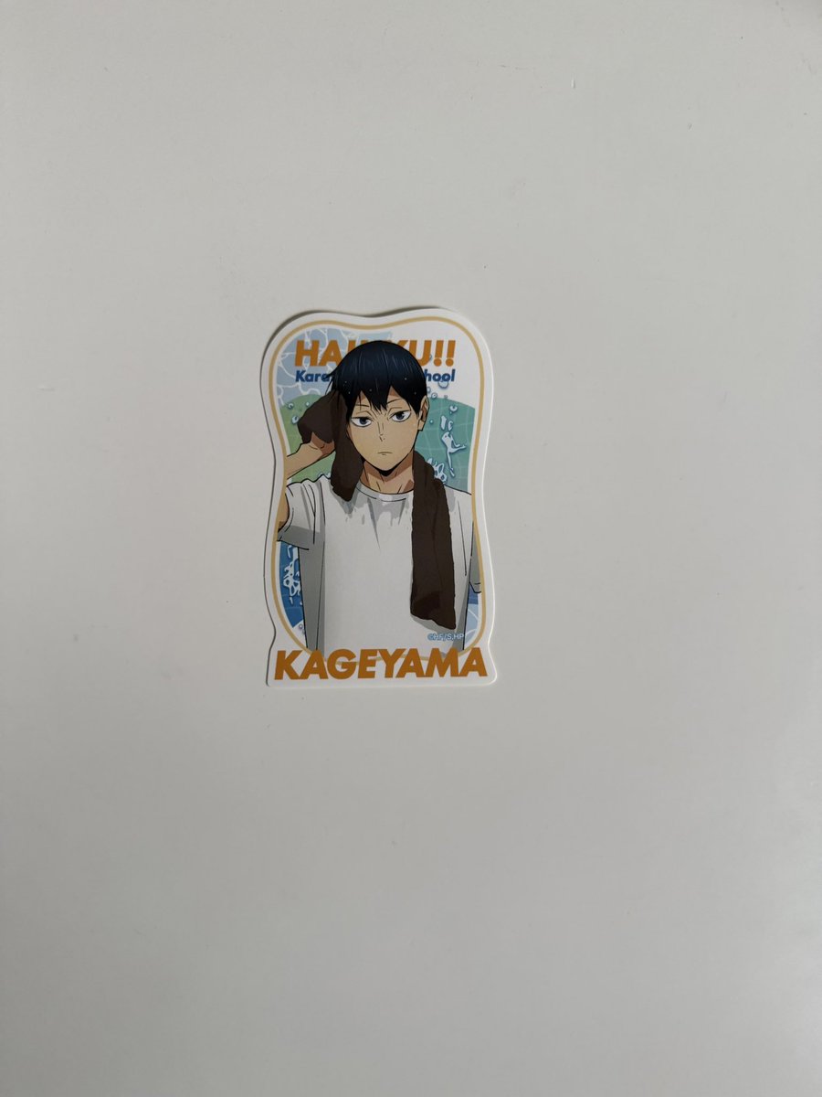 suga6asahi's tweet photo. 🟠ハイキュー ぺたコレクション
クールダウン ステッカー

【譲】 影山飛雄

【求】 黒尾鉄朗(縦)

郵送でのお取引可能でしたら、
お気軽にお声がけ下さい🙇🏻‍♀️ https://t.co/ZSpWLrExRg