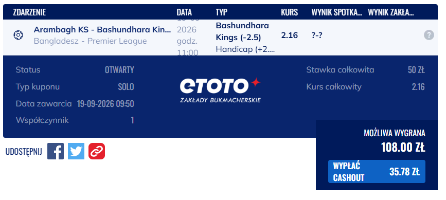 BezVatuHajs's tweet photo. - Bet 73
- Value 11%
#ETOTO https://t.co/lr0dHB7QT7
