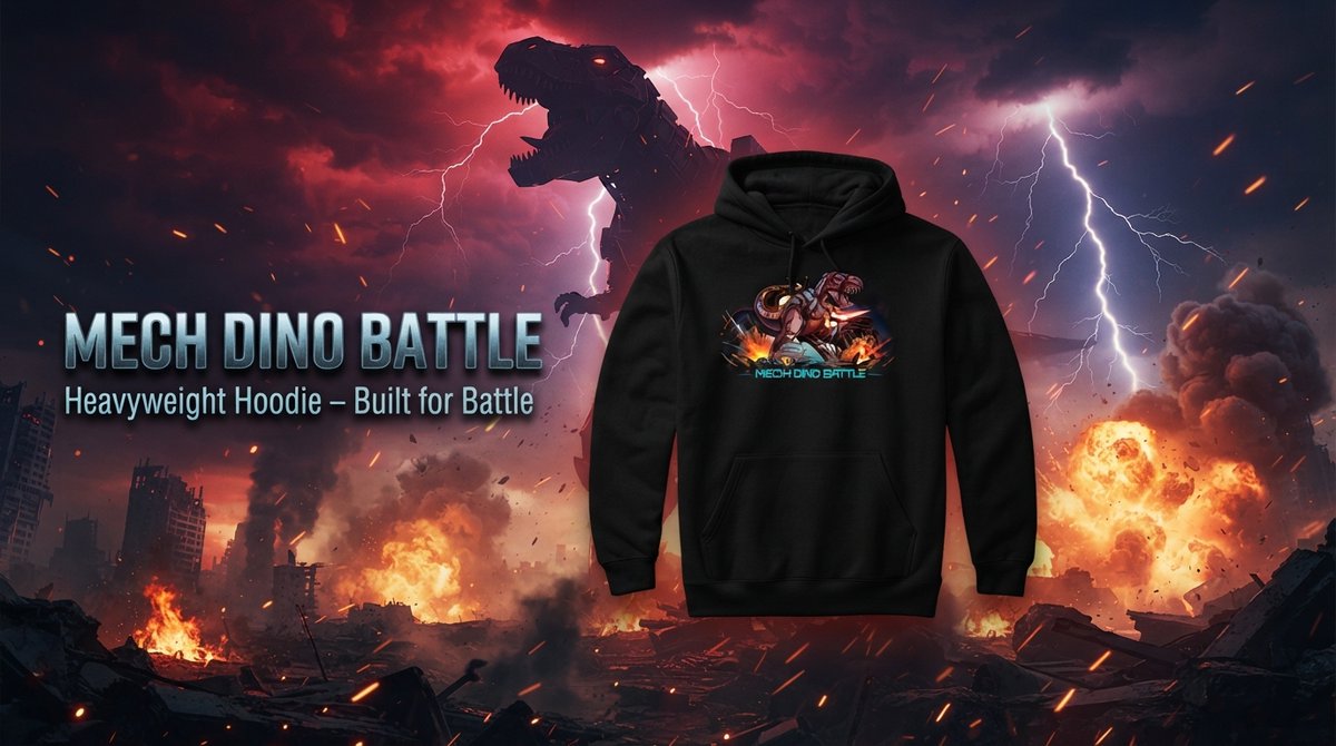 kidstown07's tweet photo. Built for battle! π¦β‘ This heavyweight Mecha-Dino hoodie is ready for anything. Limited stock β get yours now! π https://t.co/Qxxlidpv3Y #BuiltForBattle #MechaDino #HeavyweightHoodie #TRexPower #TeePublic #DinoHoodie #BattleMode #RobotDino #StayWarm #ShopNow https://t.co/aOqQaHP71Q
