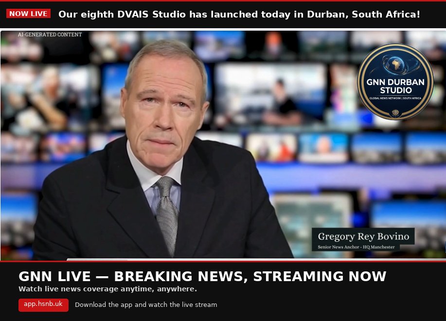 HeulosTV's tweet photo. Our eighth DVAIS Studio has launched today in Durban, South Africa, serving as our media hub for news from the region. In collaboration with our new colleague Aadhya Bhattacharyya and Gregory Ray Bovino, Editor-in-Chief of *The Rhodes Latest*, we will be bringing you the latest news every day!
https://t.co/fnEH8nmhng