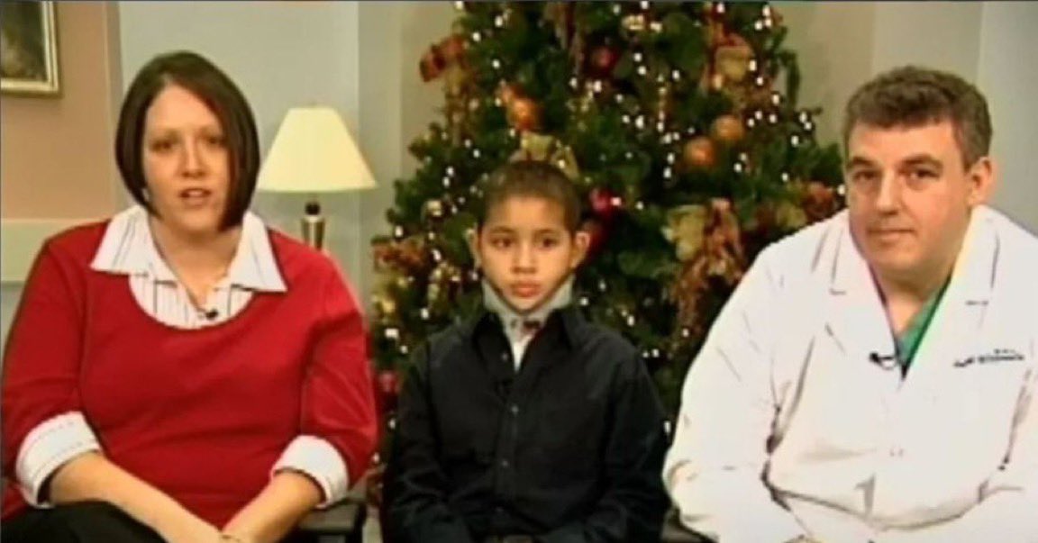 Visionaryvoid's tweet photo. The "Internal Decapitation" of Jordan Taylor: The boy who was kept alive by a single thread.

In 2008, 9-year-old Jordan Taylor was in a massive car accident that resulted in an injury so severe it is usually fatal in 99% of cases. 

His skull was completely detached from his spine—an "internal decapitation." There was no external wound, but internally, his head was essentially being held on by skin and a single, fragile layer of muscle.

The miracle wasn't just that he survived the impact, but what the surgeons did next. Using a specialized titanium plate, screws, and a high-tech "halo" brace, Dr. Richard Roberts performed an 8-hour operation to bridge the gap. 

He literally re-anchored Jordan's skull back to his neck, hoping the boy might eventually breathe on his own. Not only did Jordan survive, but he made a full neurological recovery, walking out of the hospital less than three months later. 

It remains one of the most staggering documented examples of modern medicine overriding a "certain death" biological event—proving that sometimes, the human body can be reassembled even when the most critical connection in the system has been severed.