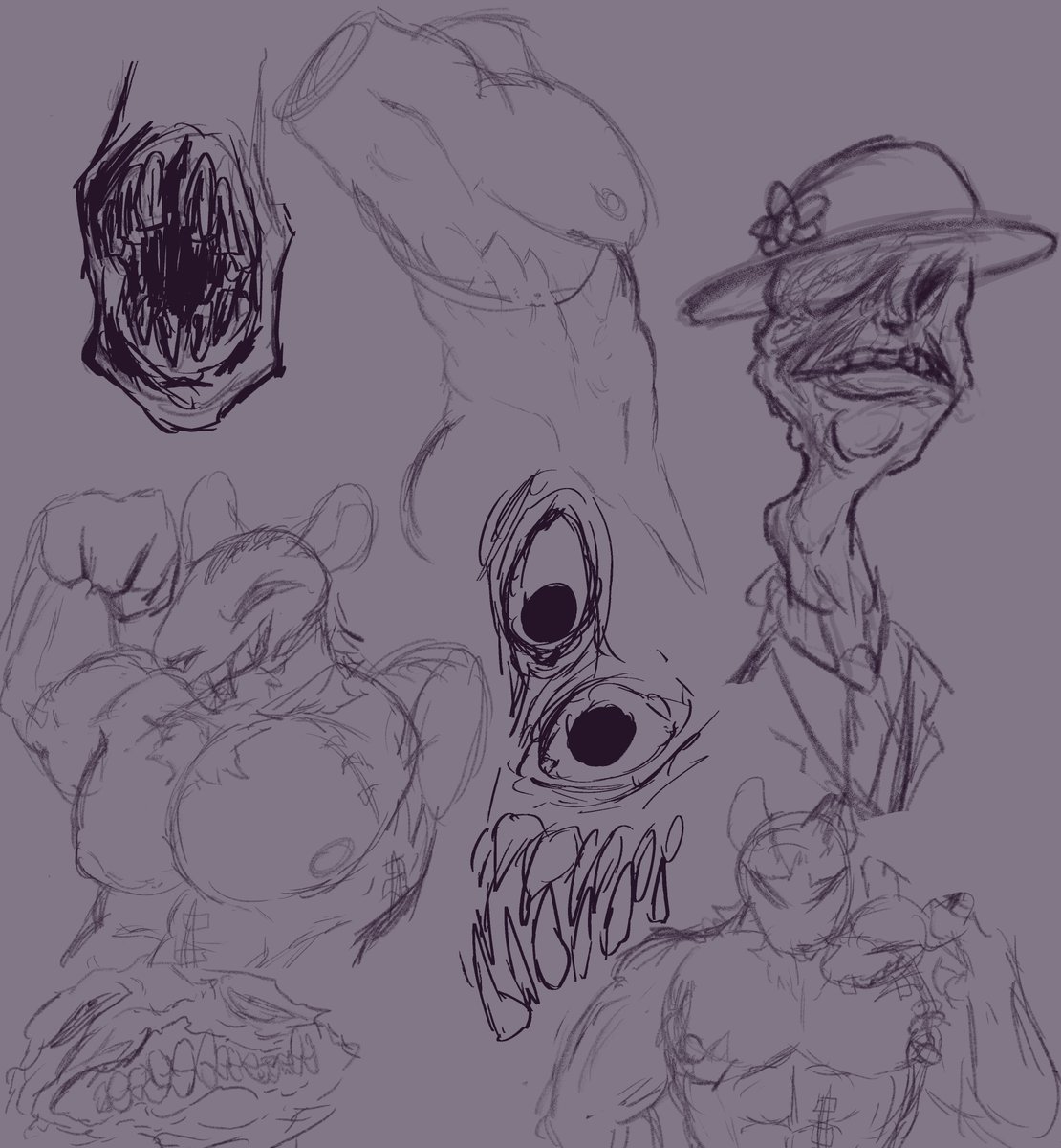 DirtyMopper's tweet photo. 3 AM Sketches (also sorry for not posting in a big while i just started my last semester and the projects and assignments are.... consuming me. so ill try to post sketches and such if i can and if i have the time that all have a good nigth :3) https://t.co/8l9bqkblBN