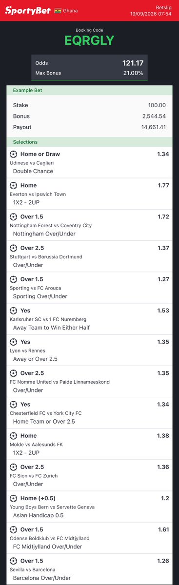 mrlamar01's tweet photo. 120+ odds for the day🍏

EQRGLY https://t.co/ZRghfObvqy
