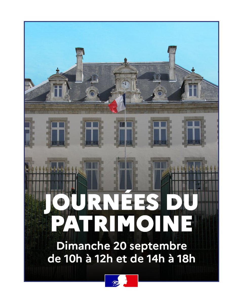 Image de Préfet de la Vendée - #SaveTheDate | 🏛️ La préfecture de la Vendée ouvre ses portes à l'occasion des #JournéesDuPatrimoin