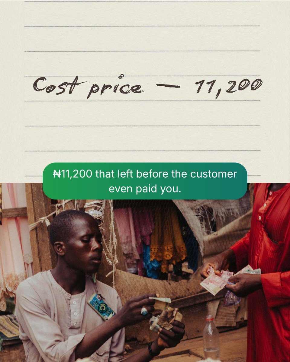 PayShiftng's tweet photo. ₦13,500 price tag.

Cost price: ₦11,200
Delivery + packaging + charges: ₦1,415

Profit per sale: ₦885.

You packed it. Delivered it. Chased the payment.

For just ₦885.

Most merchants price to sell.
Not to profit.

Follow @PayShiftng https://t.co/C1jhE1u4lx