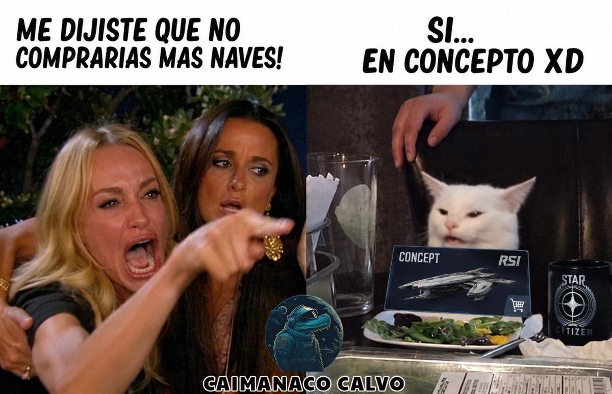 CaimanacoCalvo's tweet photo. El ciclo de vida del jugador de Star Citizen:
👉 “Esta es la última nave.”
👉 Sale un nuevo concepto.
👉 “Bueno… solo voy a mirar.”
👉 CCU aplicado. 💳

#CaimanacoCalvo #StarCitizen @RobertsSpaceInd https://t.co/eiTTXhgqye