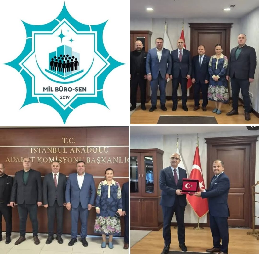 mucahit2929's tweet photo. MİL-BÜRO-SEN’DEN ANADOLU ADLİYESİ KOMİSYON ÜYESİ YASİN KARACA’YA HAYIRLI OLSUN ZİYARETİ

Mil-Sen ve Mil-Büro-Sen Genel Başkanı Mücahit Çelik, Mil-Bayındır-Sen Genel Başkanı Mehmet Şimşek, Mil-Büro-Sen Genel Başkan Vekili Adem Turan, Şube Başkanı Murat Sökük, Başkan Yardımcıları Nihal Gözbay Karaca ve Samet Göktaş ile birlikte Anadolu Adliyesi Komisyon Üyesi Yasin Karaca’ya hayırlı olsun ziyaretinde bulundu.

Gerçekleştirilen ziyarette, Anadolu Adliyesi çalışanlarımızın talep ve beklentileri ile gündeme ilişkin konular ele alınarak karşılıklı istişarelerde bulunuldu.

Nazik ev sahipliği ve samimi sohbeti için Sayın Yasin Karaca’ya teşekkür ediyor, yeni görevinde başarılar ve hayırlı hizmetler diliyoruz.
Mil-Büro-Sen
Çözümün adresi sensin.
#MilSen
#MilBüroSen