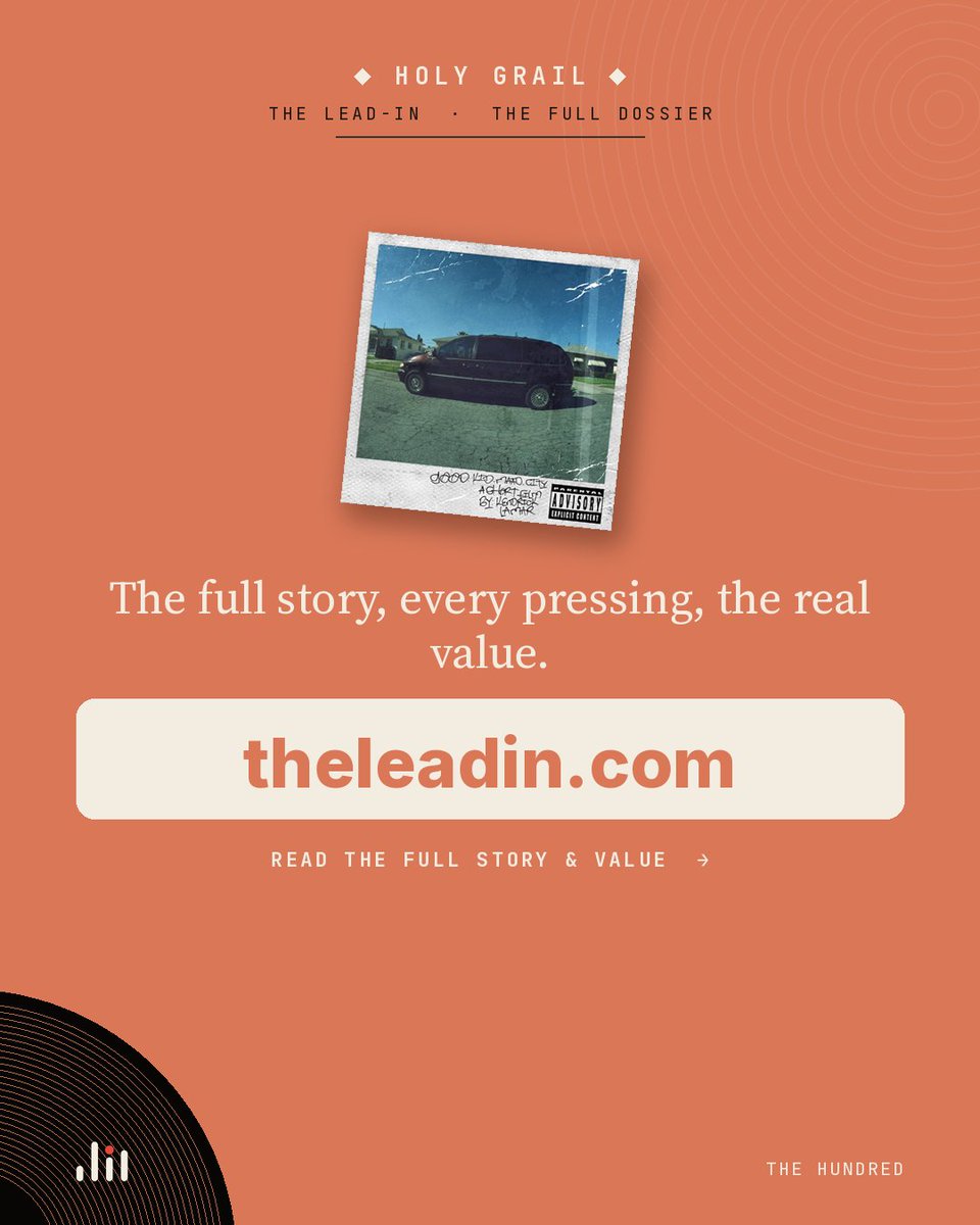 TheLead_in's tweet photo. Good Kid, M.A.A.D City is subtitled a short film, and his parents' voicemails carry the plot. But if you're hunting an original pressing, the details decide what it's worth. Got one on your shelf?
https://t.co/6zd1S5rVaH
#kendricklamar #goodkidmaadcity #recordcollection #vinyl https://t.co/Zvnx1pBYoh