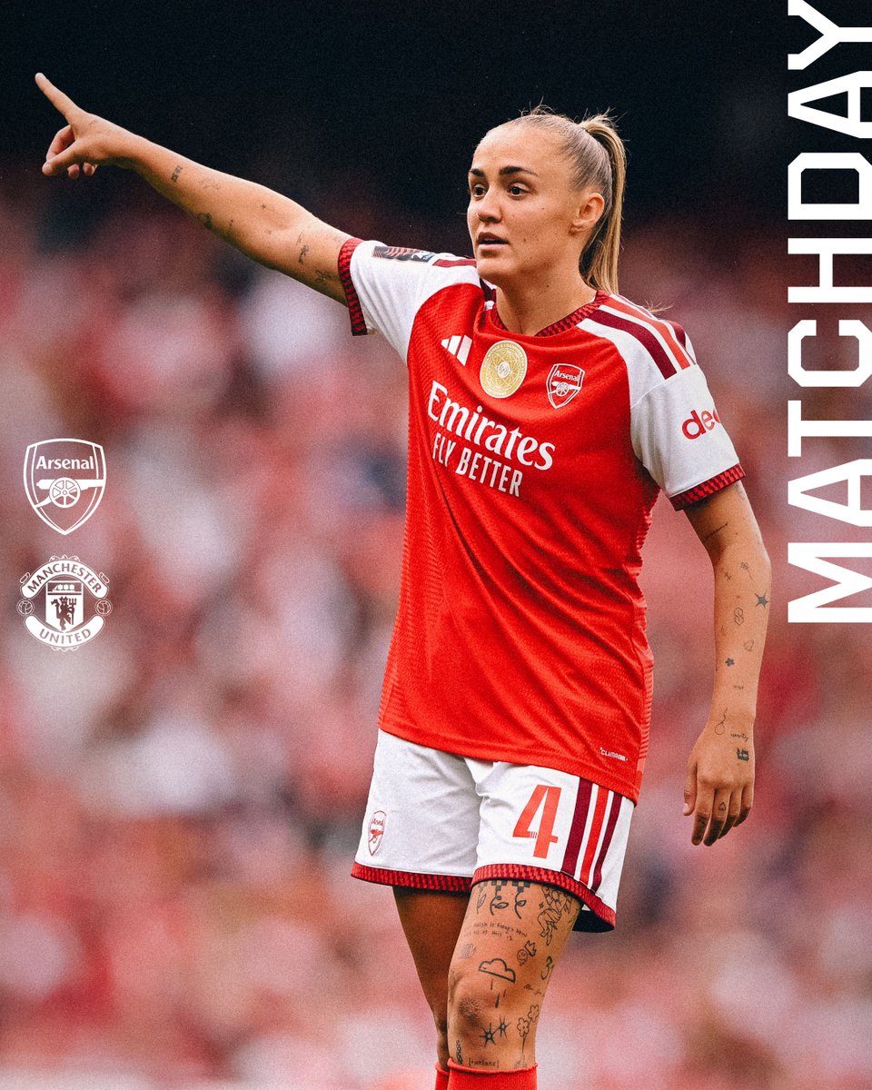 ArsenalWFC's tweet photo. 🔴 𝗠𝗔𝗧𝗖𝗛𝘿𝘼𝙔 ⚪️
🆚 Manchester United
🕠 5.30pm (UK)
🏆 @BarclaysWSL
🏟️ Emirates Stadium https://t.co/yRRWwHBH3J