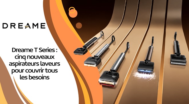 UX_Tech_FR's tweet photo. Dreame renouvelle sa gamme d’aspirateurs laveurs avec pas moins de 5 nouveaux modèles T Series !
👉 Découvrez toutes les différences dans notre article :
https://t.co/W1ZVXhoNrW

Du T12 Pro au T16 Pro Steam, la marque multiplie les technologies avec lavage à chaud, vapeur et des modèles pensés pour différents besoins.

🚀 Ils sont déjà disponibles en offre de lancement :
T12 Pro 👉 https://t.co/h2EvHehWWQ
T14 Pro 👉 https://t.co/NTNKswzAqV
T15 Pro Heat 👉 https://t.co/pSnPwLVABL
T16 Pro Heat 👉 https://t.co/lEG2rMQ89L
T16 Pro Steam 👉 https://t.co/3JNRFGOGbs

#Dreame #DreameTSeries #AspirateurLaveur #SmartHome #MaisonConnectee #Tech #UxTech