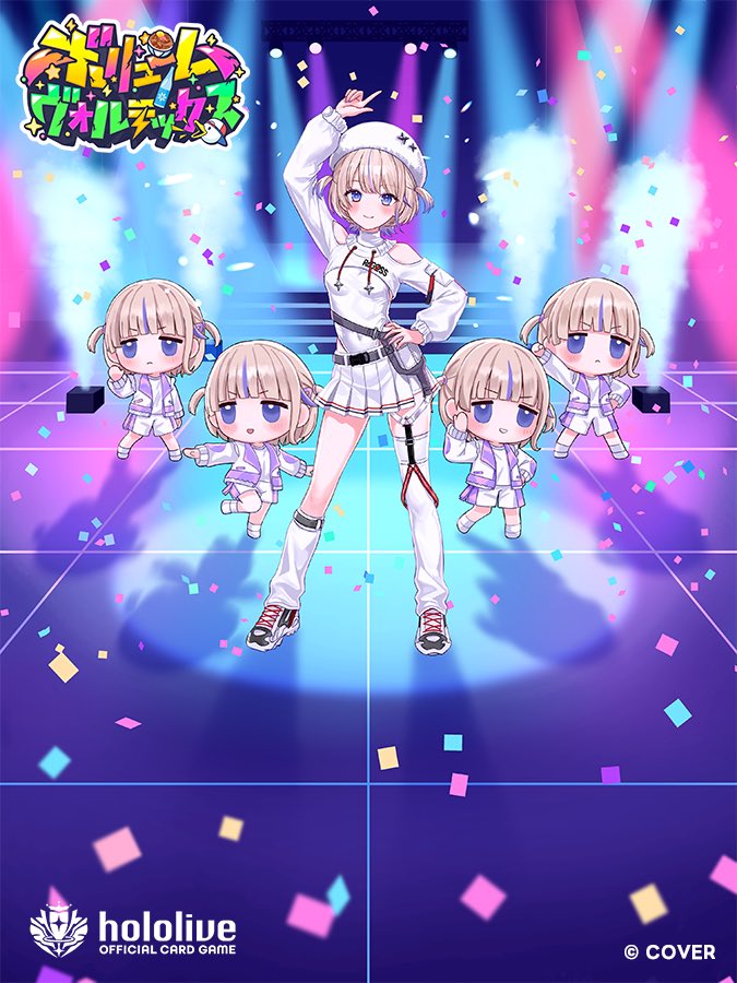 nx_e78's tweet photo. hololive OFFICIAL CARD GAME ブースターパック『ボリュームヴォルテックス』にて
・バカ！変態！うるさい！もう知らなーい！
・ばんちょーダンス
のイラストを担当させていただきました！ https://t.co/5LyzimRcIQ
