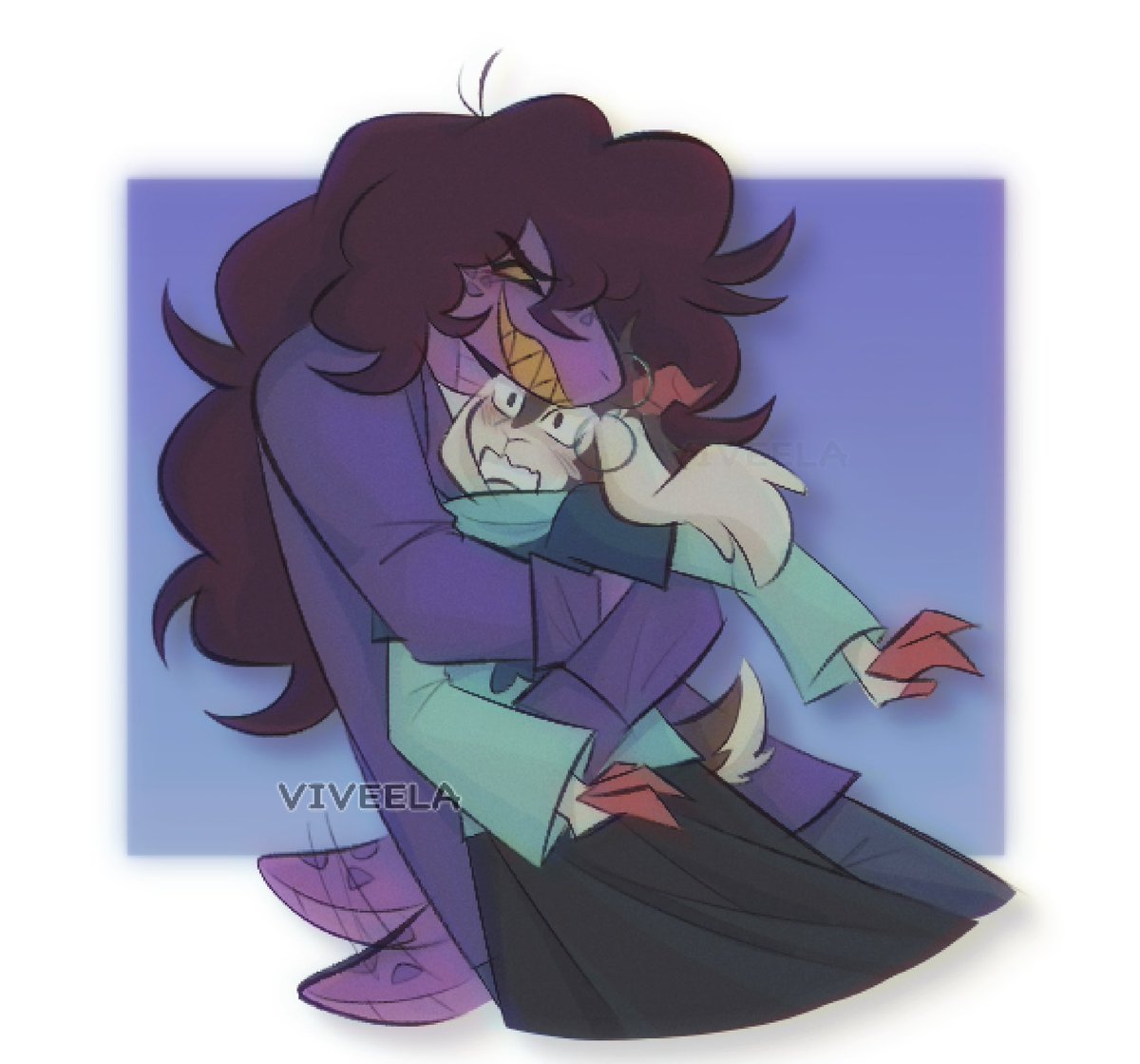 viveelas's tweet photo. I'm still hoping they can interact in the light world at least once... #deltarune #ralsusie https://t.co/RndPpiBRWD