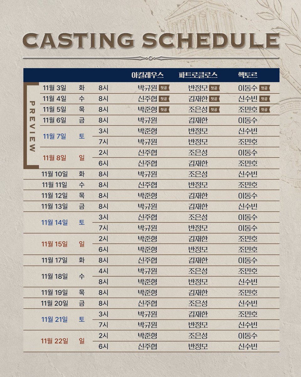 Knowerscompany's tweet photo. #뮤지컬 #FATED

⚔️ 1차 티켓 오픈 캐스팅 스케줄 안내

오픈 일시 | 9월 21일(월) 14:00
오픈 기간 | 11월 3일(화) - 11월 22일(일)
예매처 | 티켓링크

_
2026.11.03 - 2027.01.24
링크아트센터드림 드림2관 https://t.co/xVBP9dfHaT