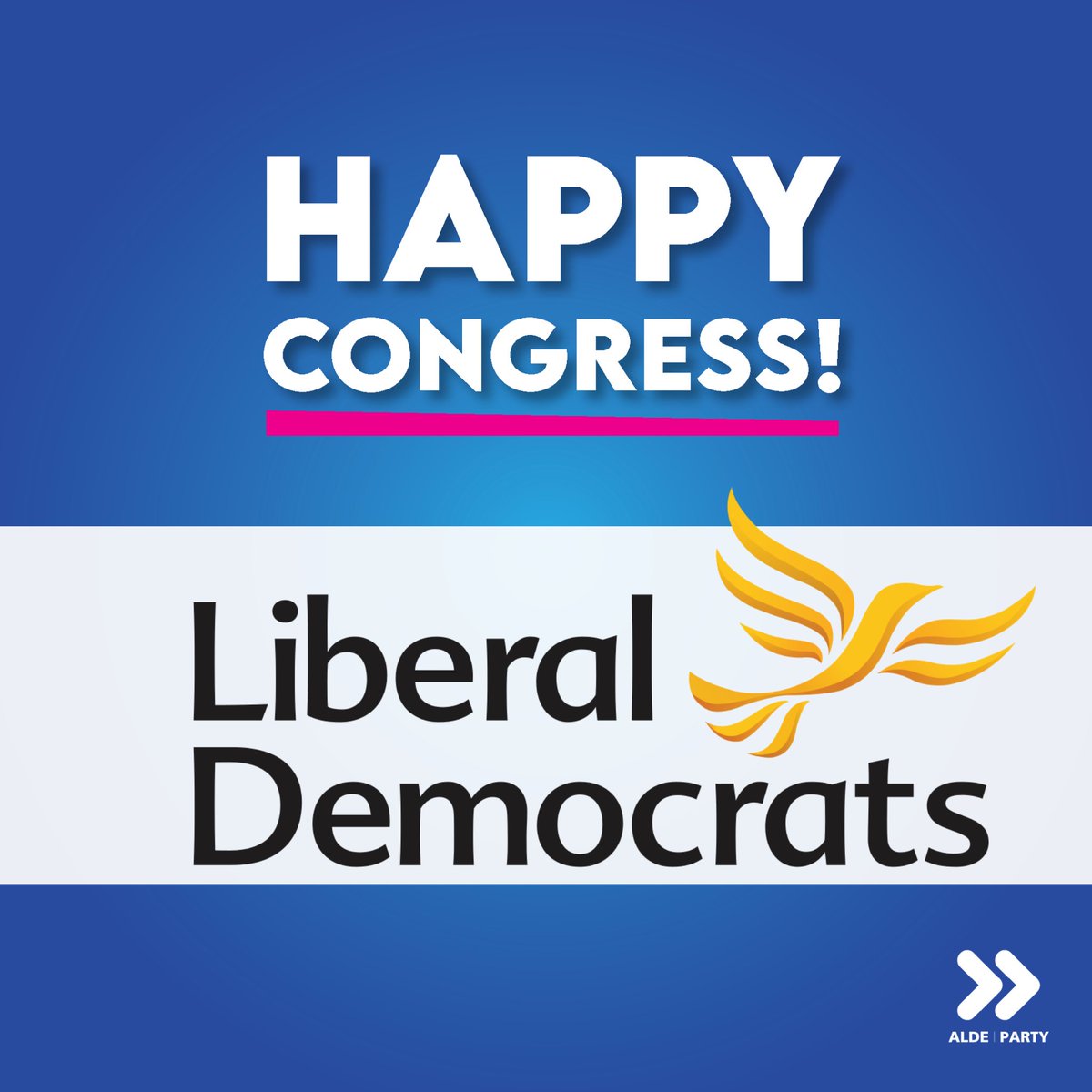 ALDEParty's tweet photo. 🇬🇧 @LibDems Autumn Conference kicks off today! All the best to everyone taking part 💛 https://t.co/1dj2GwNmKm
