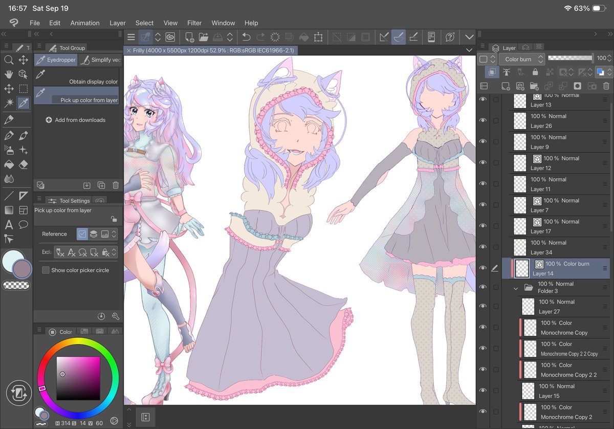 vFlostella's tweet photo. I’m a weirdo for coloring before finishing lineart.
I already don’t do sketches. Probably because when I was a kid paper was a nonrenewable resource so I tried drawing without to conserve resources lol https://t.co/6ovC7TiIdf