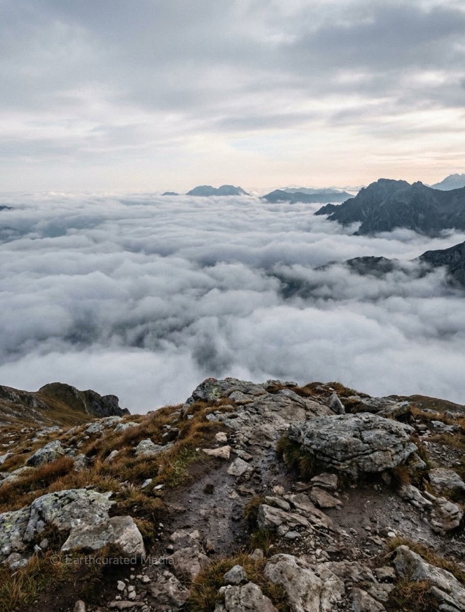 earthcurated's tweet photo. Same weather. Different altitude https://t.co/YGvgzzPDQF