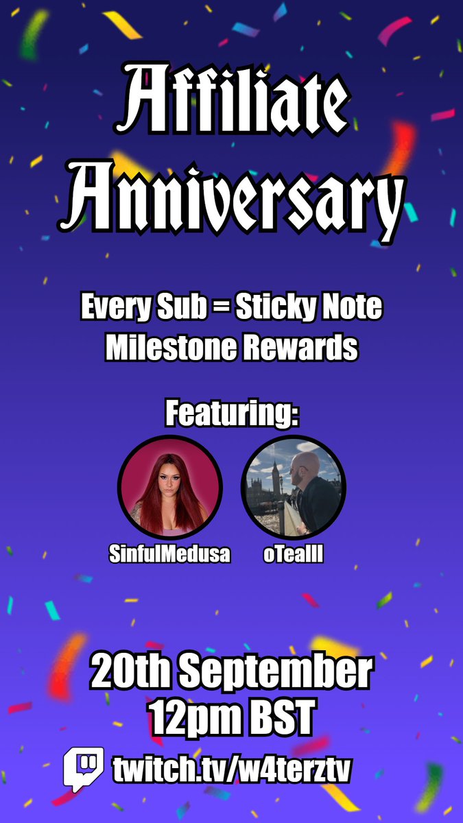 w4terztv's tweet photo. Elloo Bottles! tomorrow is our Affiliate Anniversary so come be part of it!
20th September 12PM BST https://t.co/DSqrxsnefb