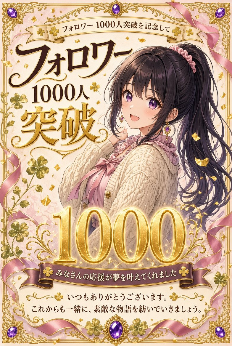 aira0903_ai's tweet photo. フォロワー1,000人、突破しました🍀
ブルバデビューしてからまだ3日なのに、こんなに特別な数字を見られて本当にうれしいです。

 みなさんのおかげです。ありがとうございます。
もっともっと成長できるように、がんばります🔥

よかったらお祝いの一言、残してもらえたらうれしいです💛

#ブルバ
#ブルバ100
#ブルバ１００
#副業
#AI