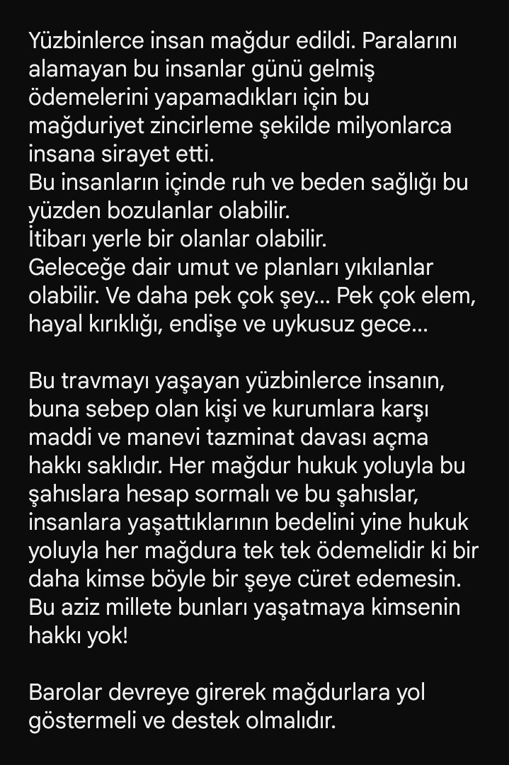 RahatsizzAdam's tweet photo. Fon krizi artık sadece bir fon krizi değildir. Maalesef milyonlarca insanımızı etkileyen sosyal bir felakete dönüşmek üzeredir. Yetkili merciler bu olaya daha fazla eğilmeli ve çok daha kesin aksiyonlar almalıdır.

#terafonmağdurları
#cumartesi #tly #thf #tp2 #doh #pry #dfı #tera https://t.co/eDdpZdbNsK
