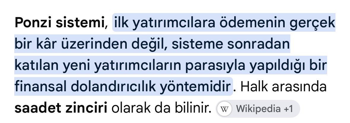 omerfrko1907's tweet photo. @Muratcetinof @organik_biber @noopmedya ponzinin ne olduğunu öğren Murat https://t.co/fbbXydHhcp