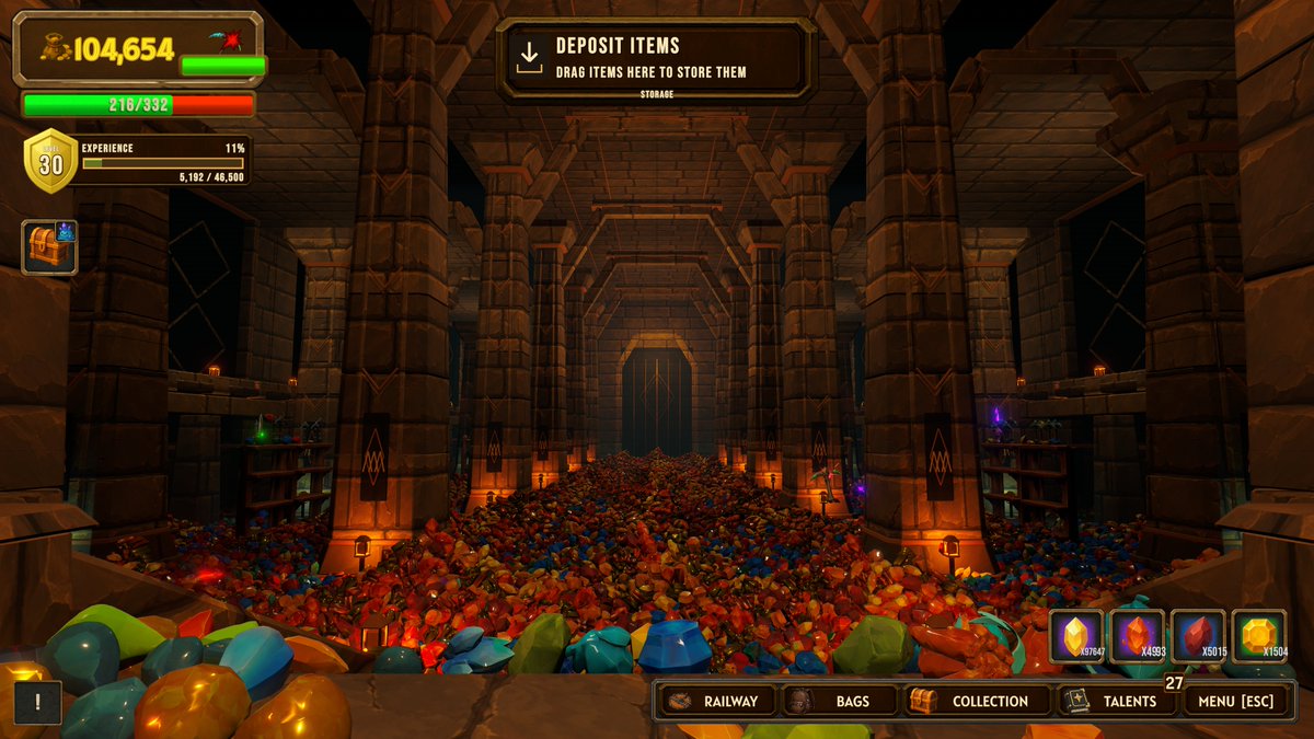 Purgehold's tweet photo. Inspired by the Great Hall of Thráin i have added the ability to upgrade your storage room into a great hall.

Now you can amass an even crazier hoard! https://t.co/0fO6Iqk4WE