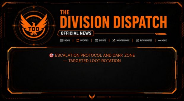 SHDdispatch's tweet photo. π― TODAY'S LOOT ROTATION
Escalation Protocol & Dark Zone targeted loot is live. Chase Golan Gear Ltd, Petrov Defense Group and Lengmo.
Full breakdown on our Facebook page & Discord π
@TheDivisionGame #TheDivision2 #EscalationProtocol #TargetedLoot #DivisionDispatch https://t.co/zHJJ2eP9KZ