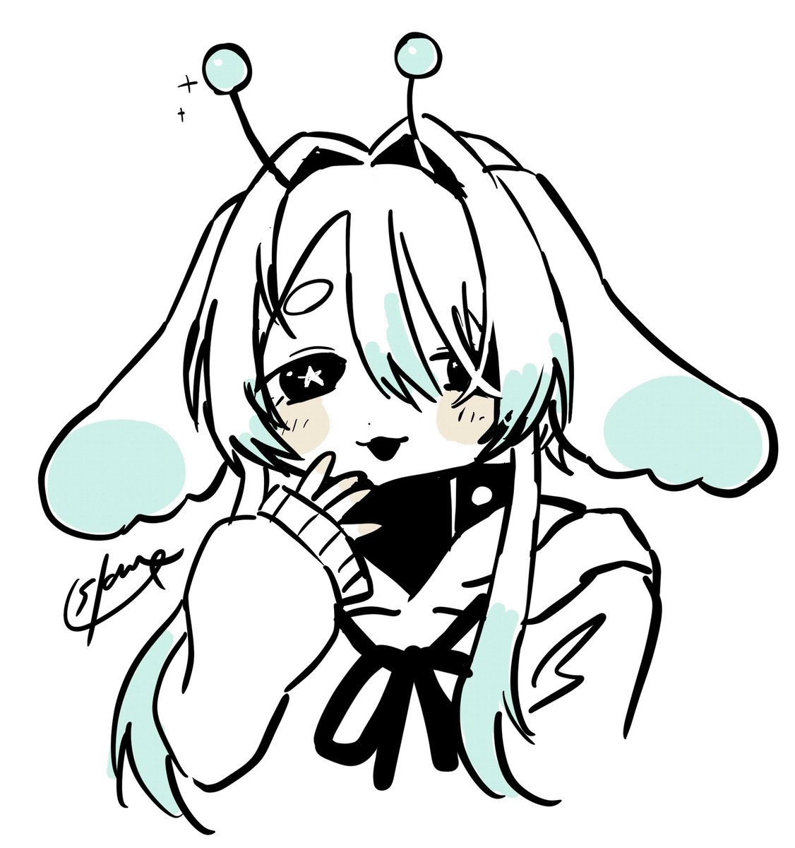 hoshirabbit26's tweet photo. 初期キャラの睦月るうちゃん度々思い出しては描きたくなるキャラデザしている https://t.co/dIEb4ekSBg
