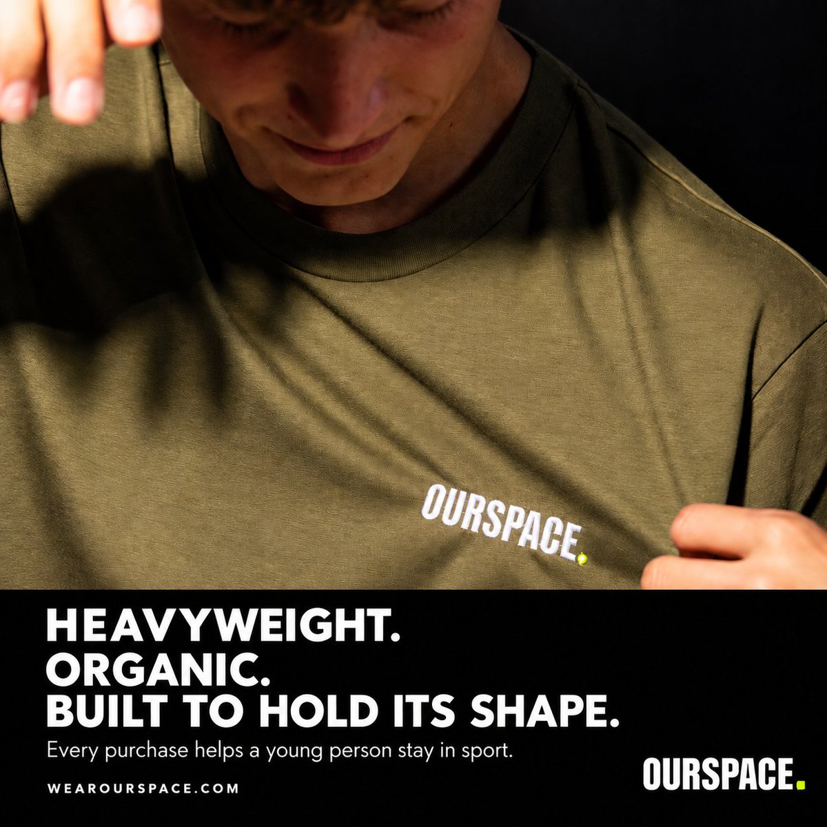 wearourspace's tweet photo. Heavyweight. Organic. Built to hold its shape.

Every purchase helps a young person stay in sport.

https://t.co/ZkKCNEkJJ2 https://t.co/qnWX18wJMo