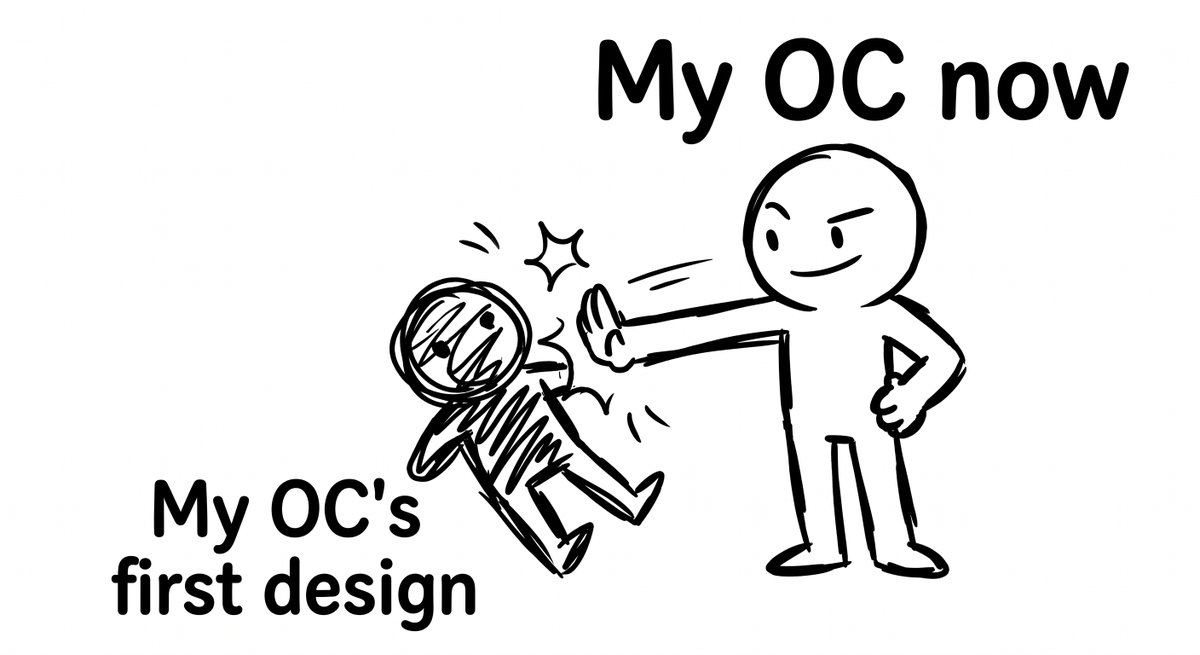 deskmatis's tweet photo. Show us your first OC design! https://t.co/sZPRZ1z7pO