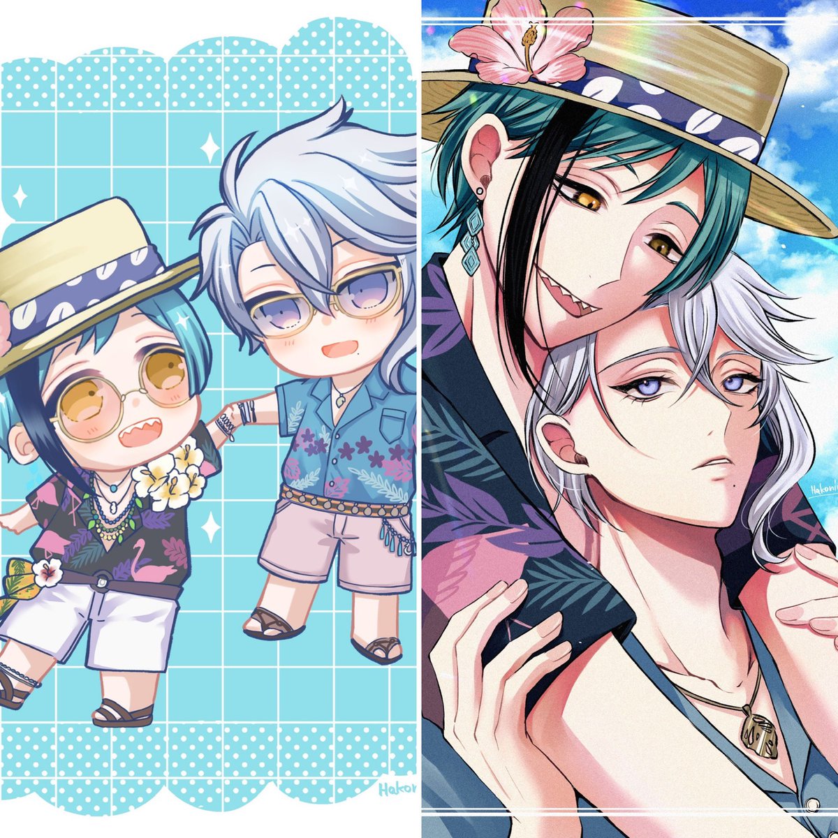 87yume11's tweet photo. ネップリ用のイラスト描けた🫶🩵
20日のｱｽﾞﾌﾛのウェブオンリーに出します🥰ちびちゃんと等身の2人です
良かったらぜひ〜✨❤(｡☌ᴗ☌｡)

#たこフロ9 https://t.co/ufn1jwuiyu