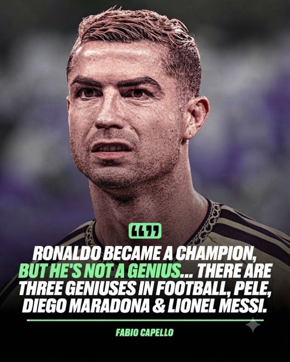 Manunitedboyy's tweet photo. Cristiano Ronaldo may be one of football’s greatest ever, but the debate over whether he belongs among the game’s true geniuses continues. ❌🧠⚽
#CristianoRonaldo #FootballDebate #GOAT https://t.co/K8AN4mL8Ja