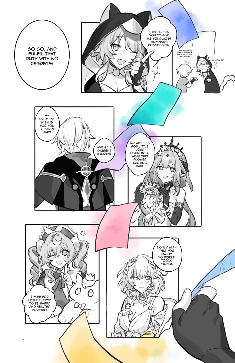e7lilyy's tweet photo. a little hero’s little wishes (4/5) #phainon https://t.co/nei7cy2NOf