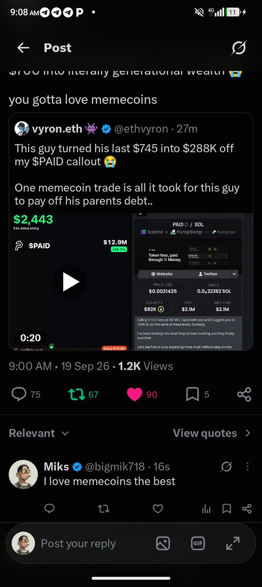 bigmik718's tweet photo. Thanks so much, legend 🙏 Winning this would honestly mean a lot to me and could really go a long way right now.

I know you don’t owe me anything, but I’d genuinely appreciate it if you could notice me and give me a chance. It would mean more than you know.

Thanks again for everything 🙏❤️

HngaHqFSMnES9U4fnjFtVhhGKnUZEPXZRyg8V8H4gF8i