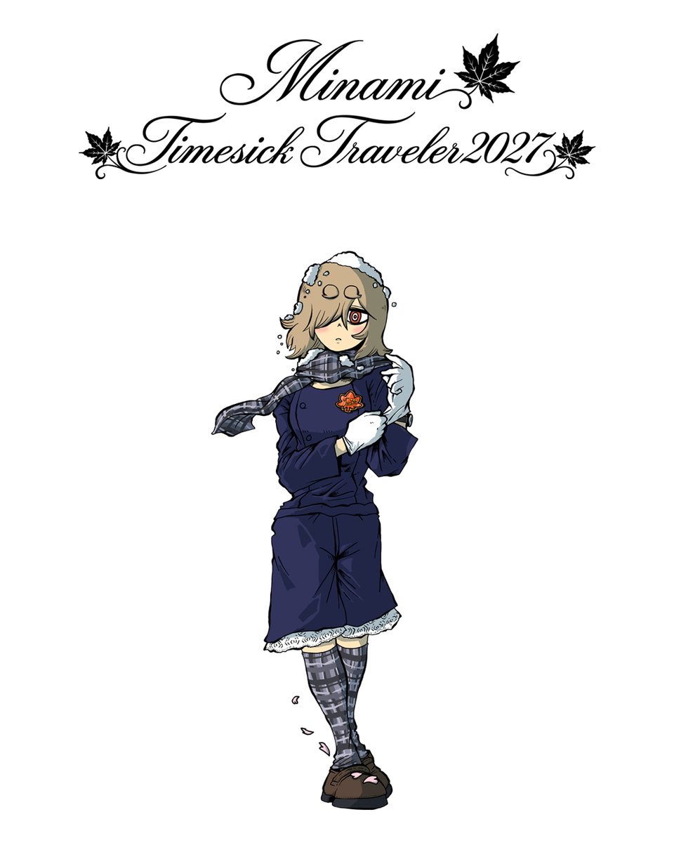 373STAFF's tweet photo. 🍁Timesick Traveler 2027 Tour🍁
ツアー発表に伴い、美波 キャラクター新ビジュアルを公開いたします。

ツアーまでにこのキャラクターによるまた違った幾つかのビジュアルも順次公開予定ですので是非お楽しみください❄️
Thank you for the illustration🌸:@kazuki_oekaki

また、只今より国内乗車切符のオフィシャル先行受付をスタートいたしました！

皆さまのご乗車を美波一同心よりお待ちしております🚂

🎫
https://t.co/6O1ndkvxyB

#373TST2027