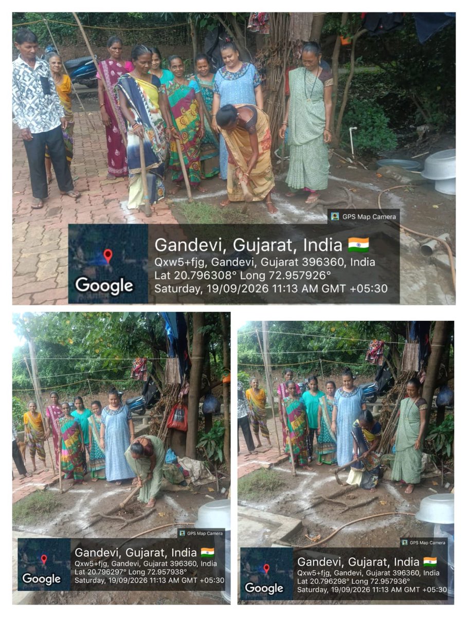 tdogandevi's tweet photo. તાલુકો ગણદેવી ગામ સરીખુરદ ગામે સ્વછતા હી સેવા 2026 અંતર્ગત સામુહિક શોકપીટ ખાતમુર્હુત કરવામાં આવ્યાં
#SHS2026
#SWACHHTAHISEVA2026 https://t.co/4G8UIKtBlI